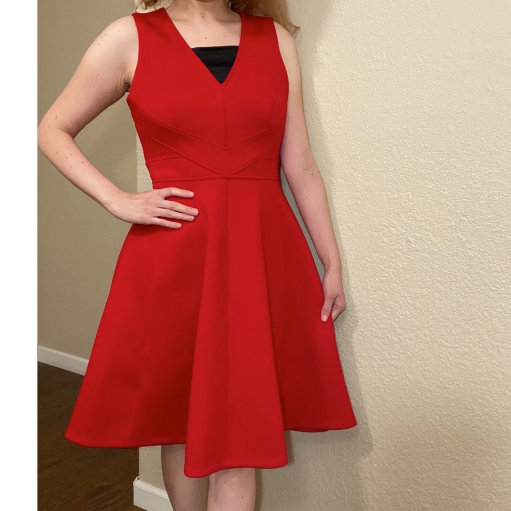 Red Calvin Klein dress size 6
